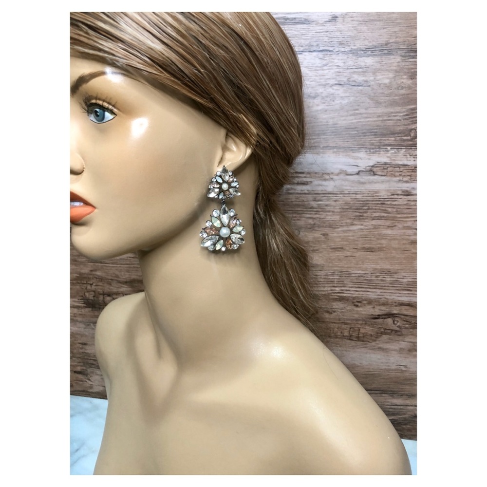 Crystal Chandelier Earrings - Picture 8 of 8